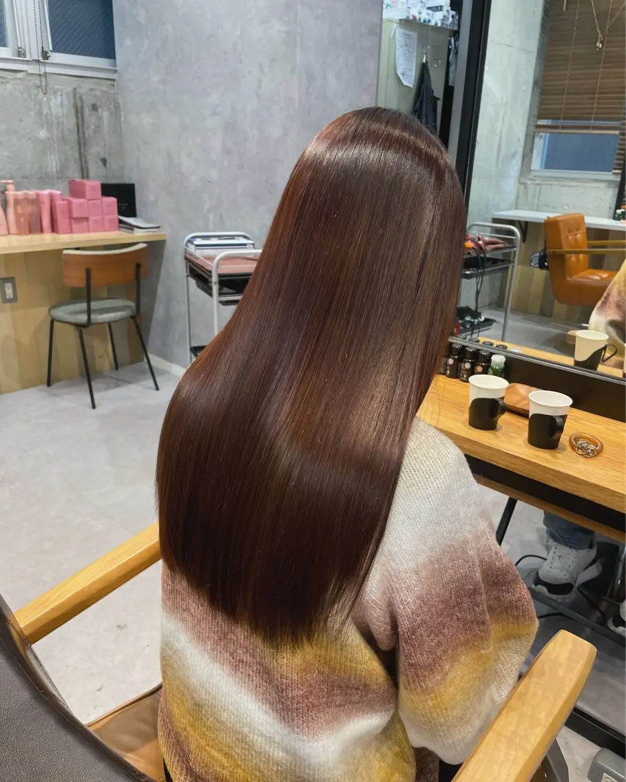 ロング 縮毛矯正 縮毛矯正 トリートメント ✨美髪専門✨ワタナベ 髪質改善のヘアスタイル