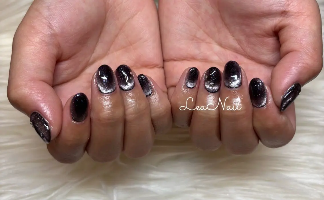 ネイル マグネットネイル ハンドネイル Lea Nailのネイルデザイン