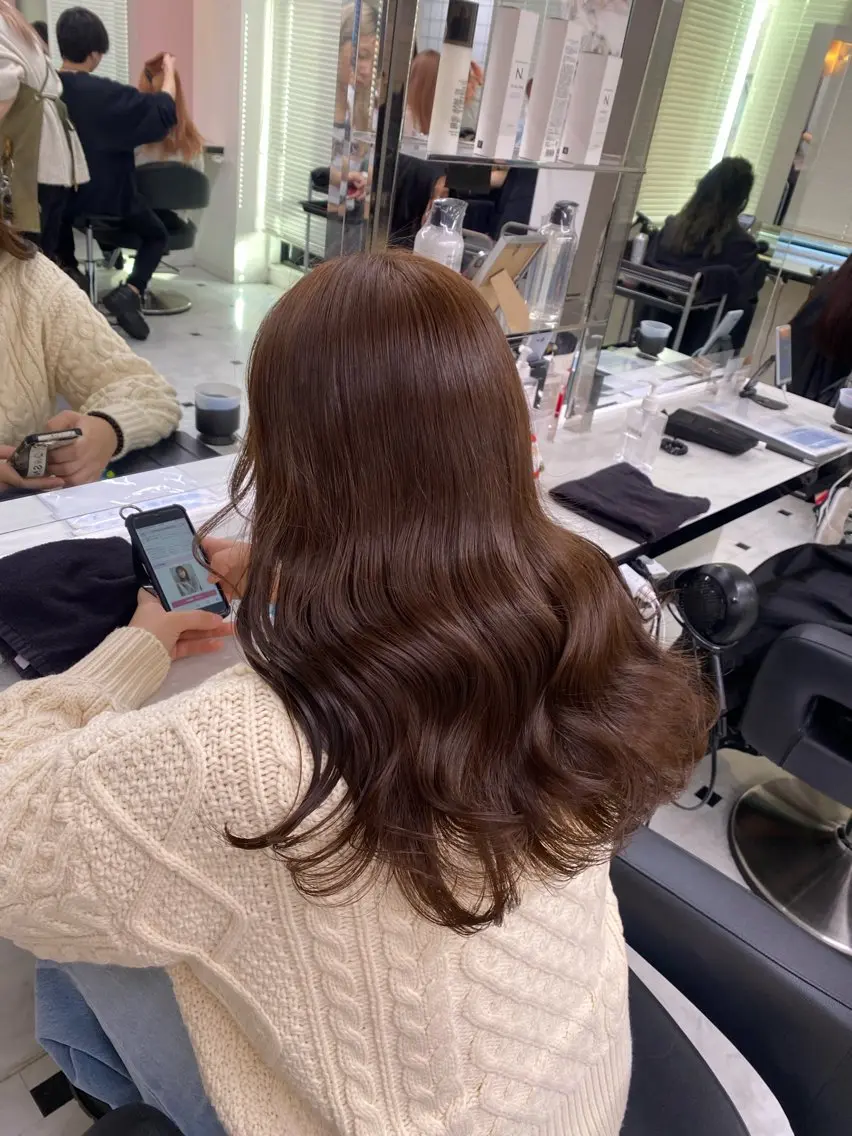 カラー ♥️韓国風透明感 暖色misa♥️のヘアスタイル