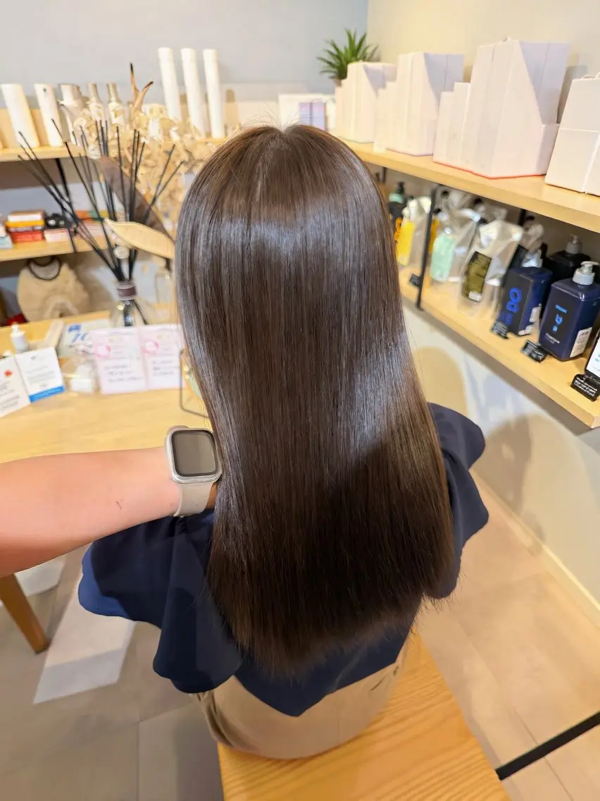セミロング カット ヘアカラー トリートメント 縮毛矯正/艶カラー 京都四条烏丸/ことみのヘアスタイル