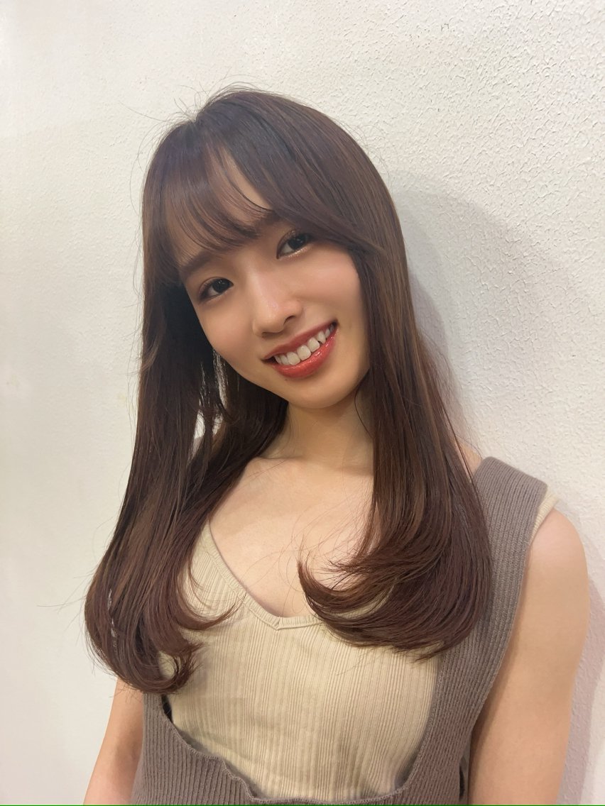 ロング カラー ブラウンカラー グラデーションカラー ロング 平田 一成のヘアスタイル