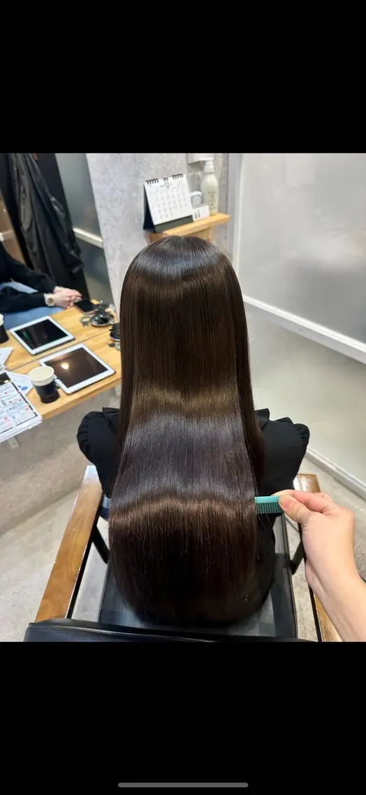 セミロング カット ヘアカラー トリートメント yuu/髪質改善 カラー🌛のヘアスタイル