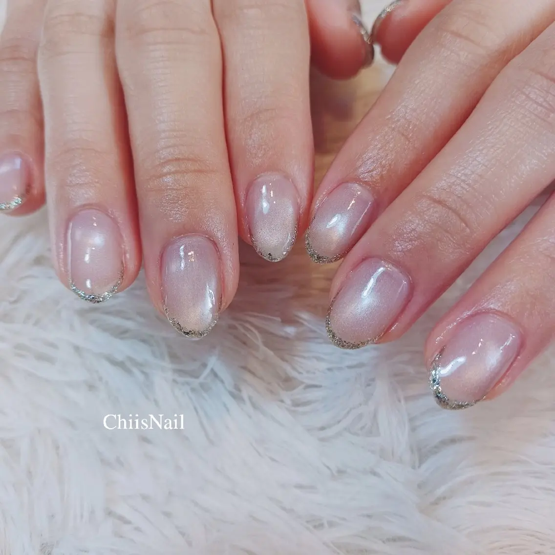 ネイル フレンチネイル マグネットネイル ChiisNail チィズネイルのネイルデザイン