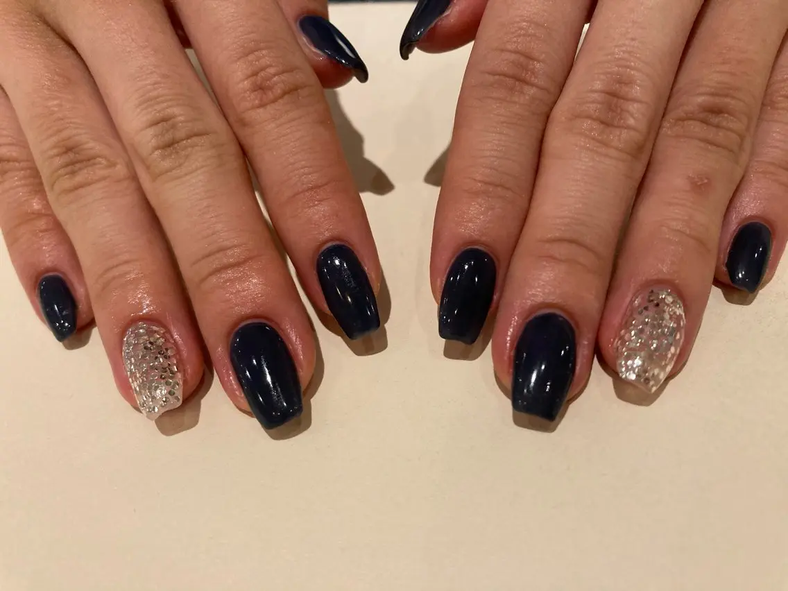 ネイル ネイビー ハンドネイル .Etel atelier.のネイルデザイン