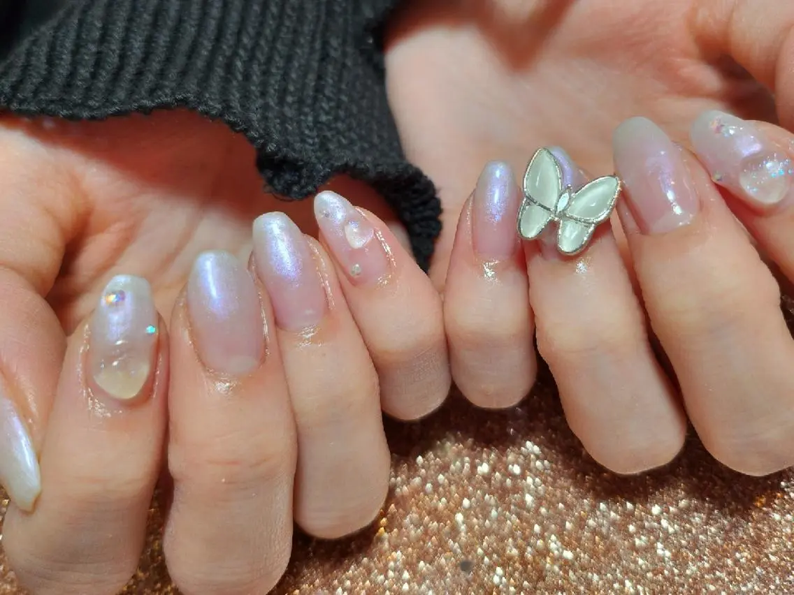 ネイル ハンドネイル 💜bora .のネイルデザイン