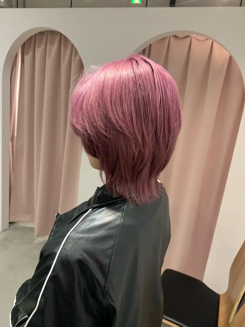 ショート カラー ヘアアレンジ ヘアカラー トリートメント kei🤎ベージュ /透明感カラー/博多のヘアスタイル