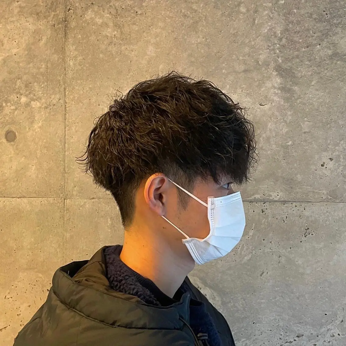 パーマ メンズ Ryo 難波 メンズサロンのヘアスタイル