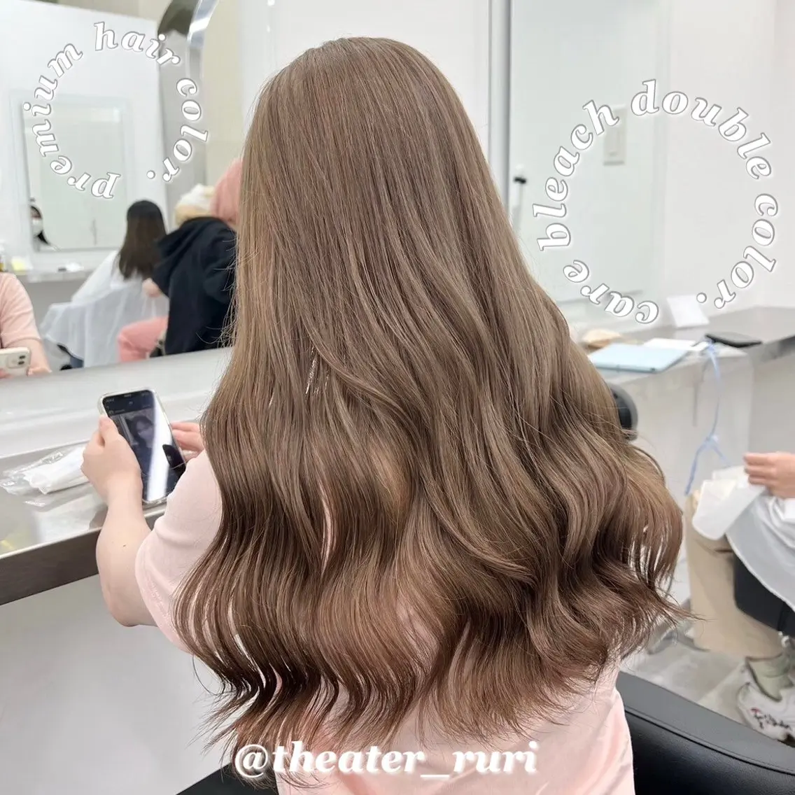 ロング カラー ふわっと抜け感🫧 ブラウンベージュ🤎のヘアスタイル