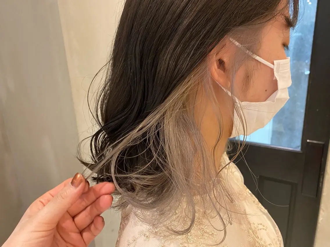 セミロング カット ヘアカラー トリートメント 新宿/顔周りカット +レイヤー=しずく♩のヘアスタイル