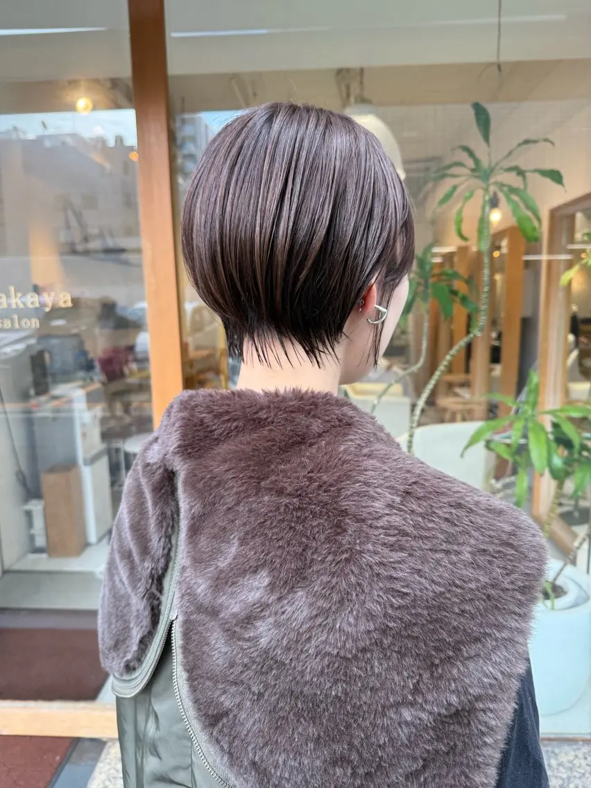 ショート カラー カット ヘアカラー 安永 涼のヘアスタイル