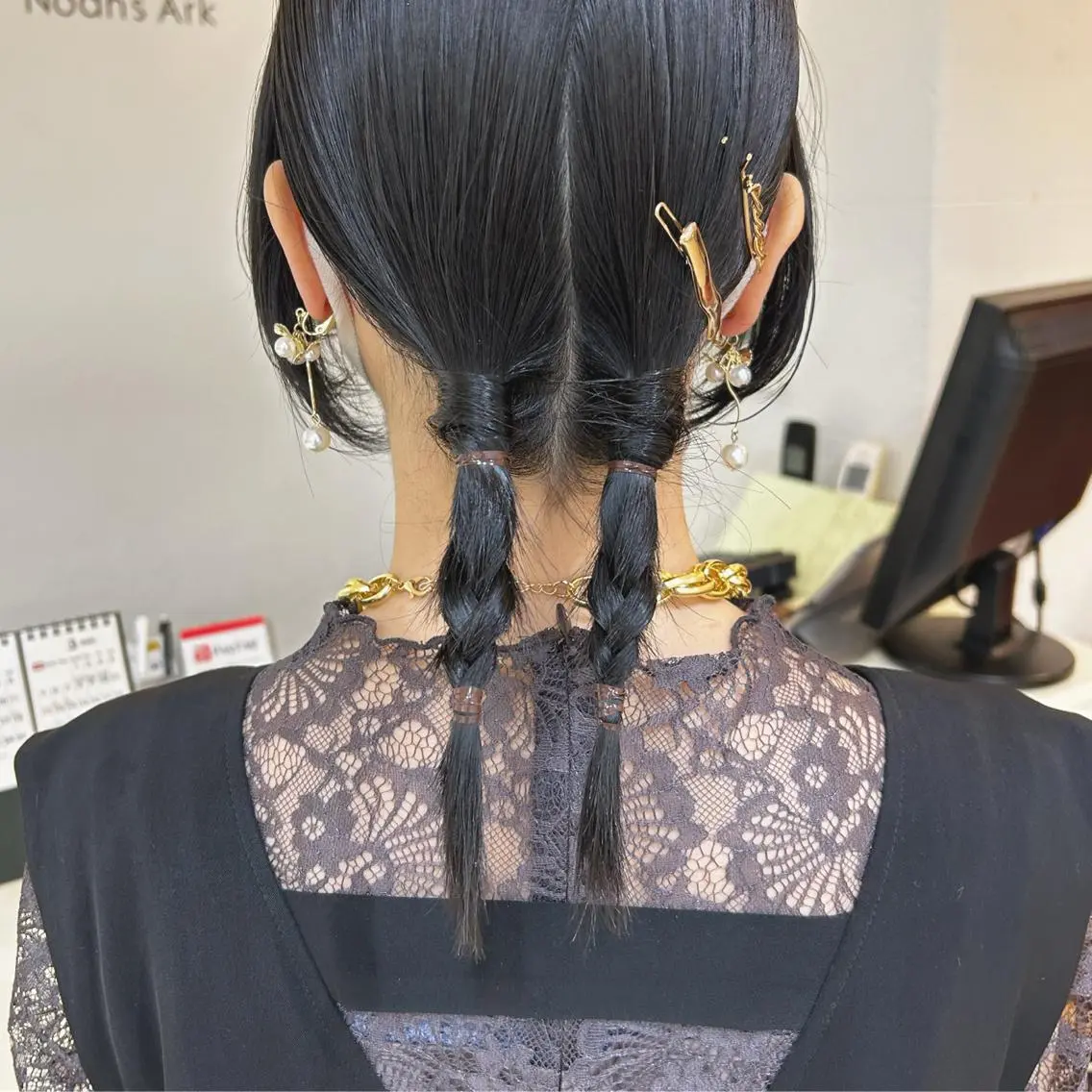 ミディアム カラー ヘアアレンジ マツエク・マツパ アイブロウ ウルフカット ヘアセット 透明感カラー🫧ヘア セット🫧松本菜月の眉毛・アイブロウイメージ