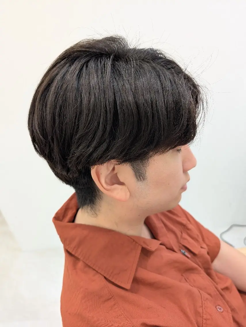 ミディアム パーマ メンズ ミディアムパーマ メンズパーマ ニュアンスパーマ カット パーマ QOL札幌YUTO （旧QOL円山）のヘアスタイル