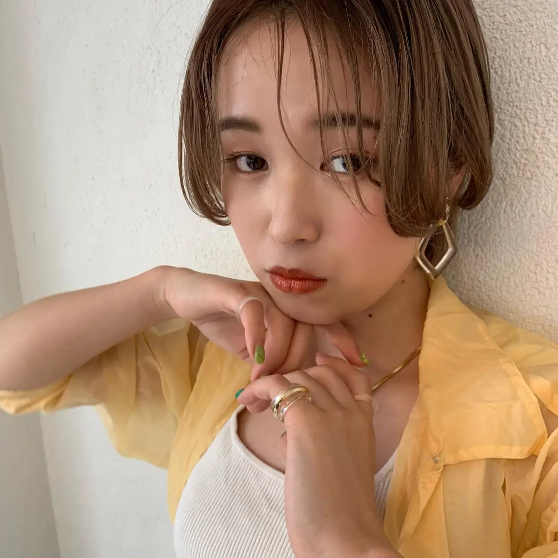 ショート カラー ヘアカラー トリートメント ノグチ ナツコのヘアスタイル