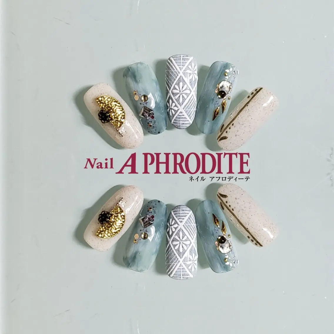 ネイル ジェルネイル ニュアンスネイル スカルプネイル ソフトジェル ネイルチップ ハンドネイル Nail Aphroditeのネイルデザイン