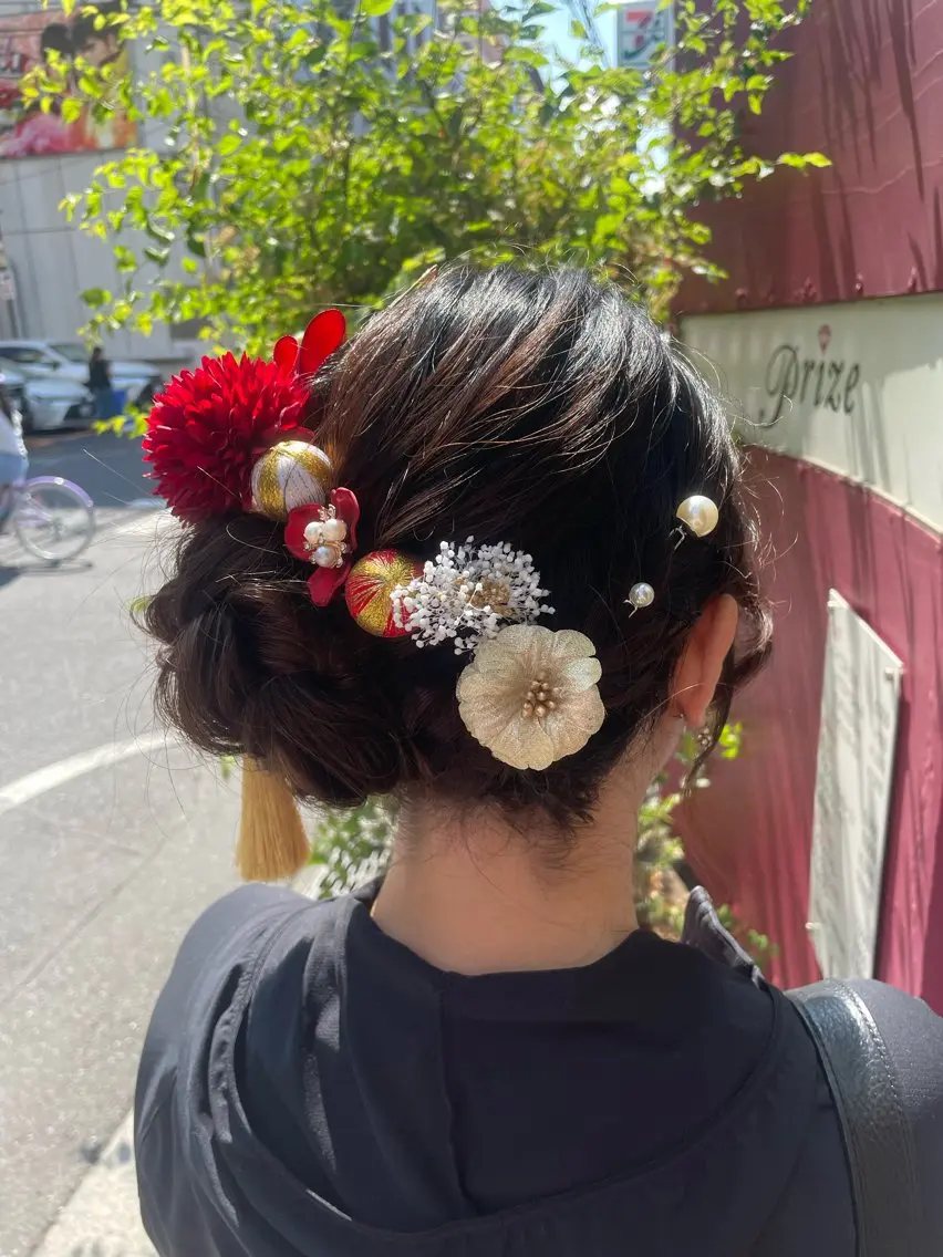 ロング ヘアセット 量産ヘアセット/ ヘアメAyakaのヘアスタイル