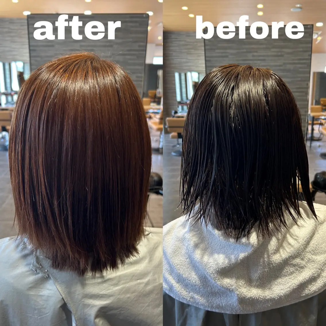 ミディアム 縮毛矯正 川野 柚奈のヘアスタイル