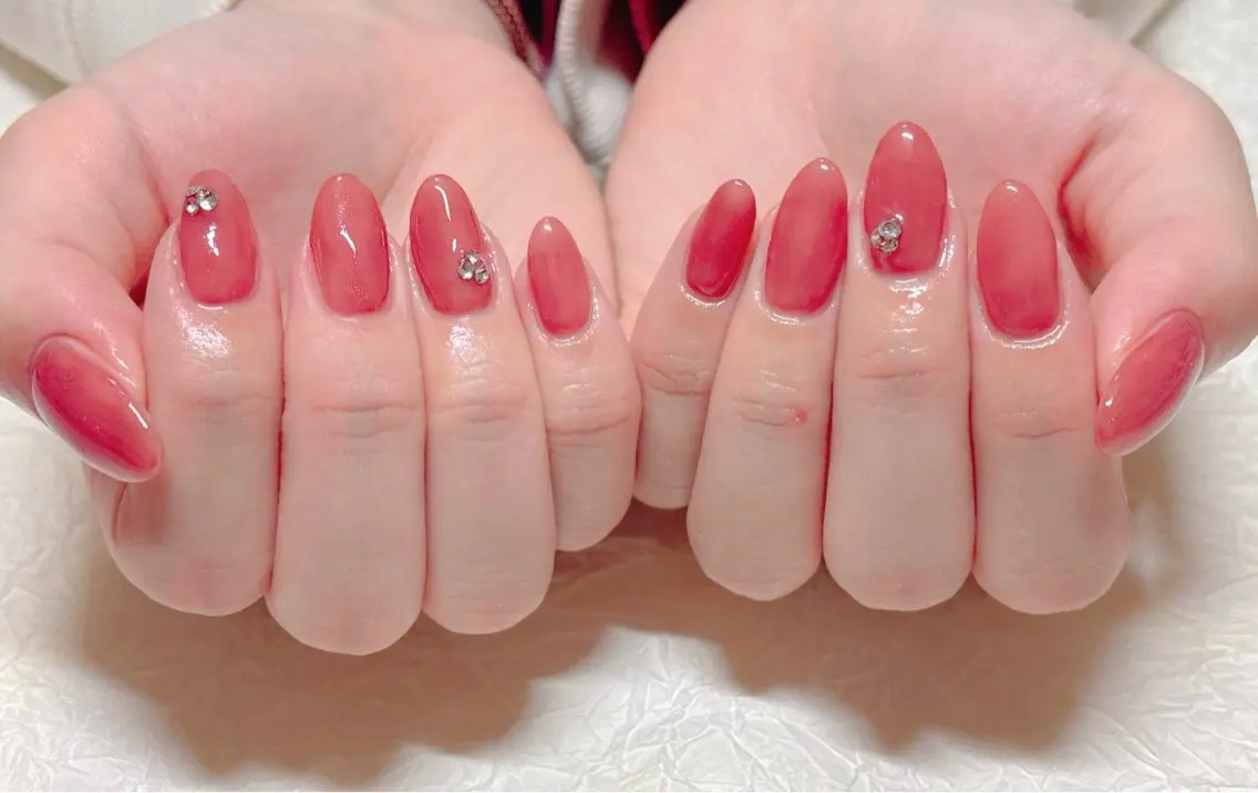ネイル ストーンネイル ハンドネイル ハンドケア ゆ か_Nails💫のネイルデザイン