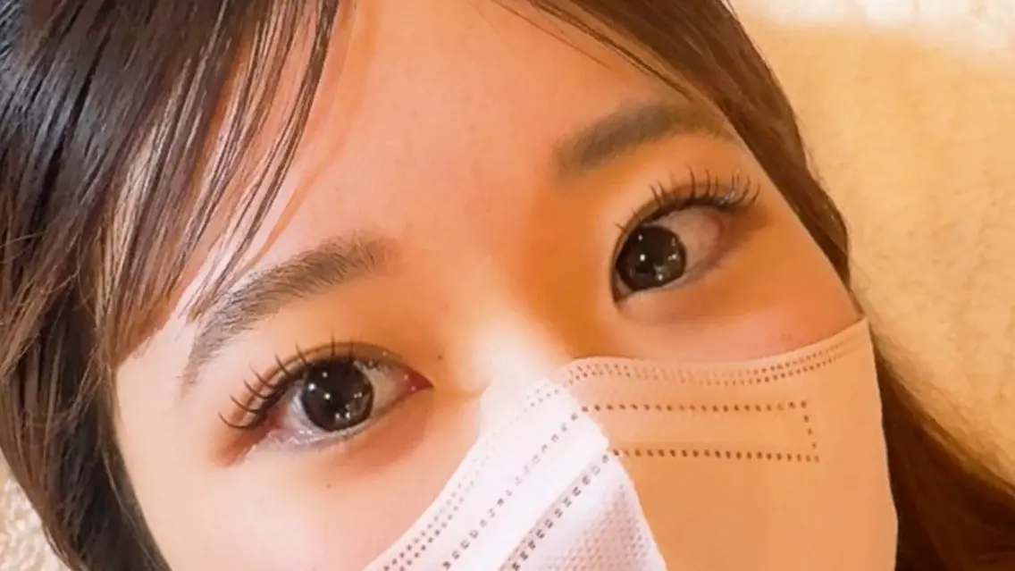 まつ毛パーマ+美眉wax（waxで眉毛の形を整えて眉カット メイク仕上げ）の写真