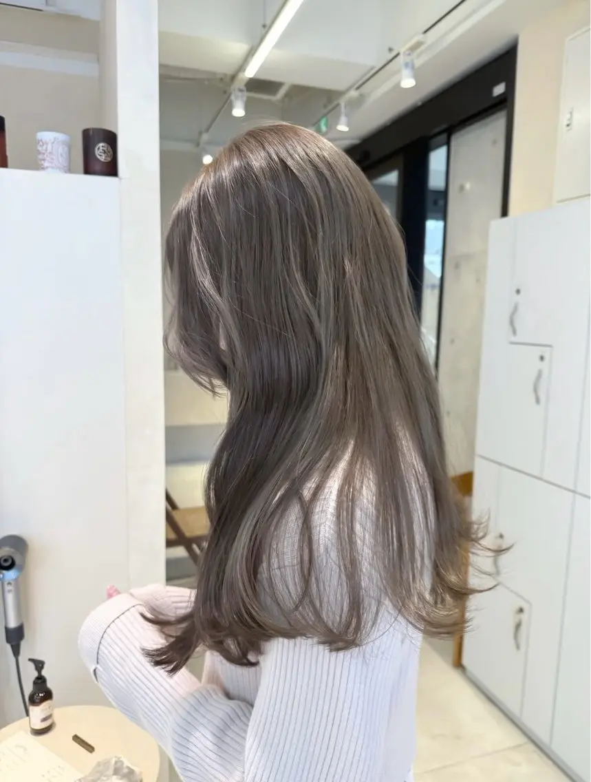 【ご褒美メニュー🕊️♡】艶髪カラー➕髪質改善トリートメント➕炭酸スパ🫧の写真