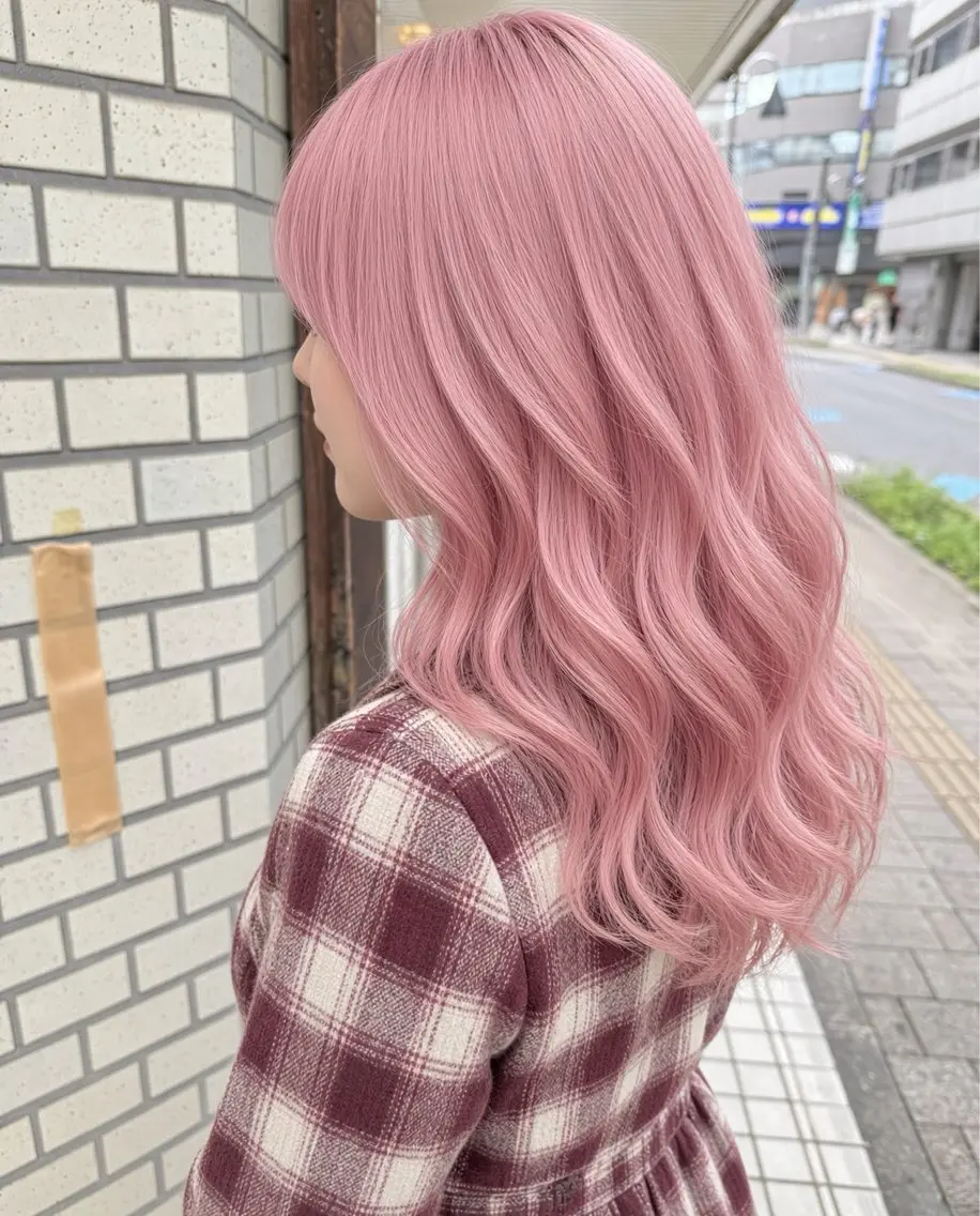 セミロング カラー パーマ ヘアアレンジ アッシュ ベージュカラー ケアカラー ダブルカラー ハイトーンカラー ヘアカラー ハイトーン特化🤍 浦住のヘアスタイル