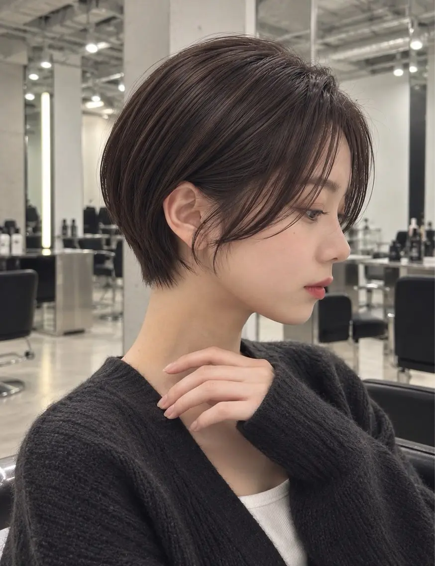 ショート ハンサムショート ショートヘア 【無料カット】 ショート/ウルフのヘアスタイル
