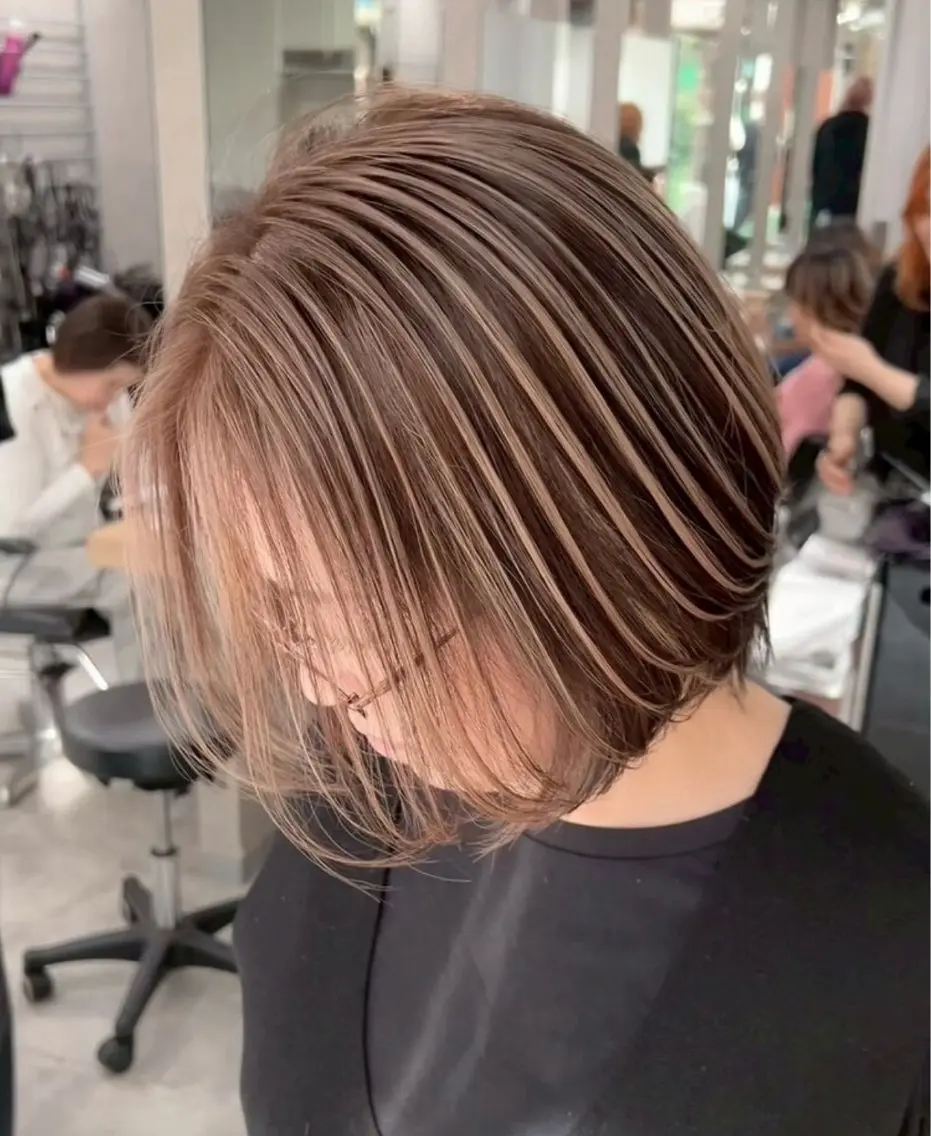 ミディアム 尾前 了守のヘアスタイル