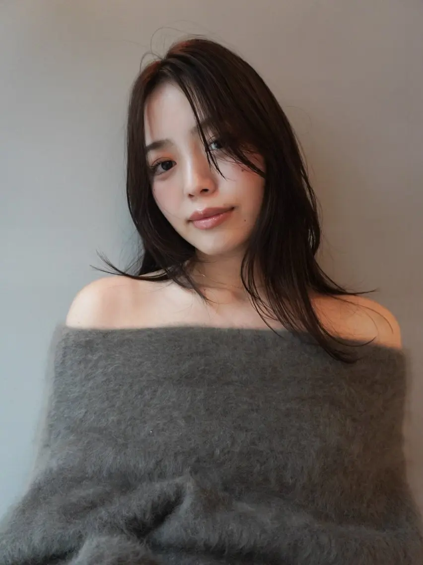 セミロング 髪質改善 レイヤーカット 似合わせカット カット alu/心斎橋大阪 ボブ/ブリーチなしのヘアスタイル