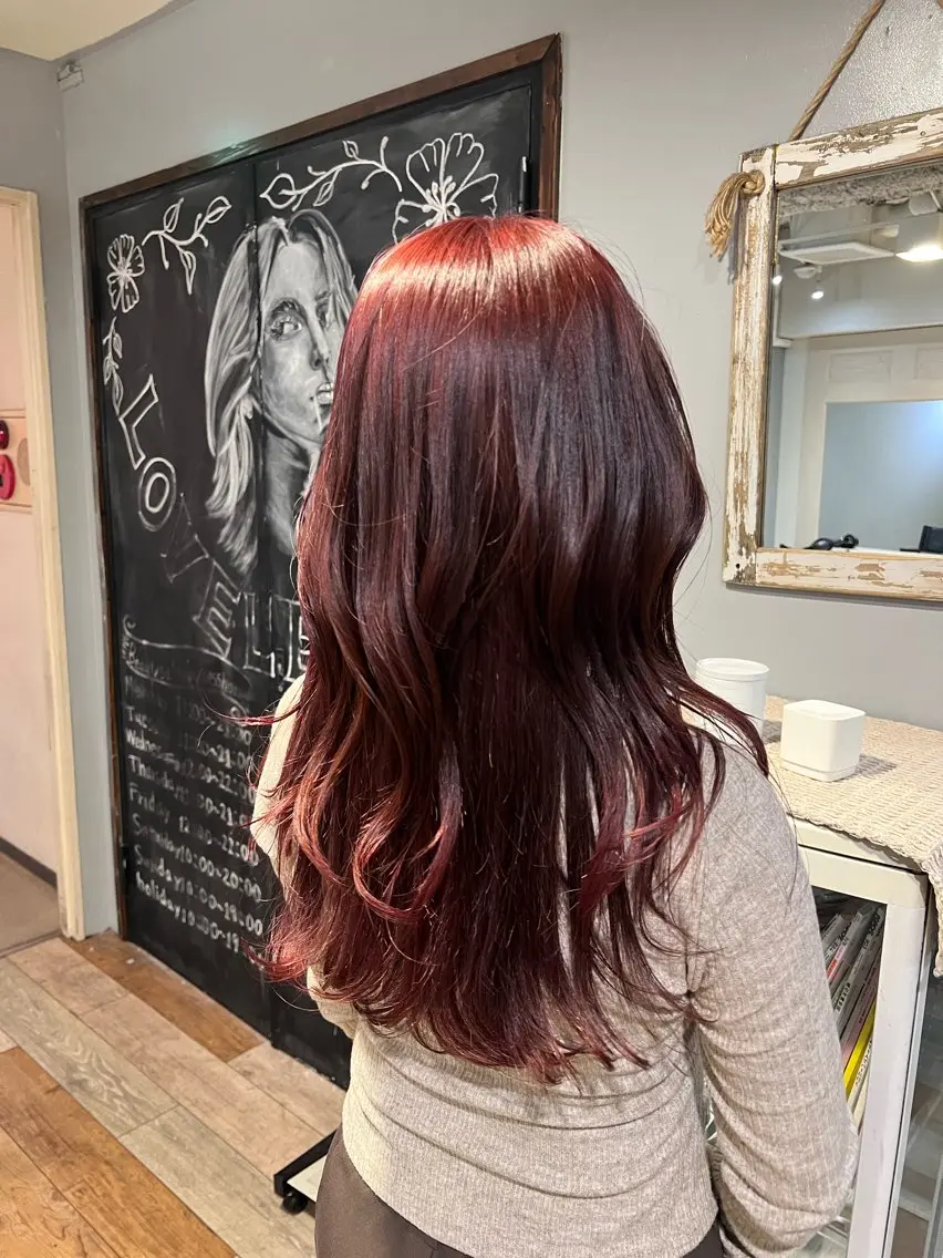 ロング カラー カット ヘアカラー トリートメント 🤩噂のMr.髪ポジ ティブ®️yu🤩のヘアスタイル