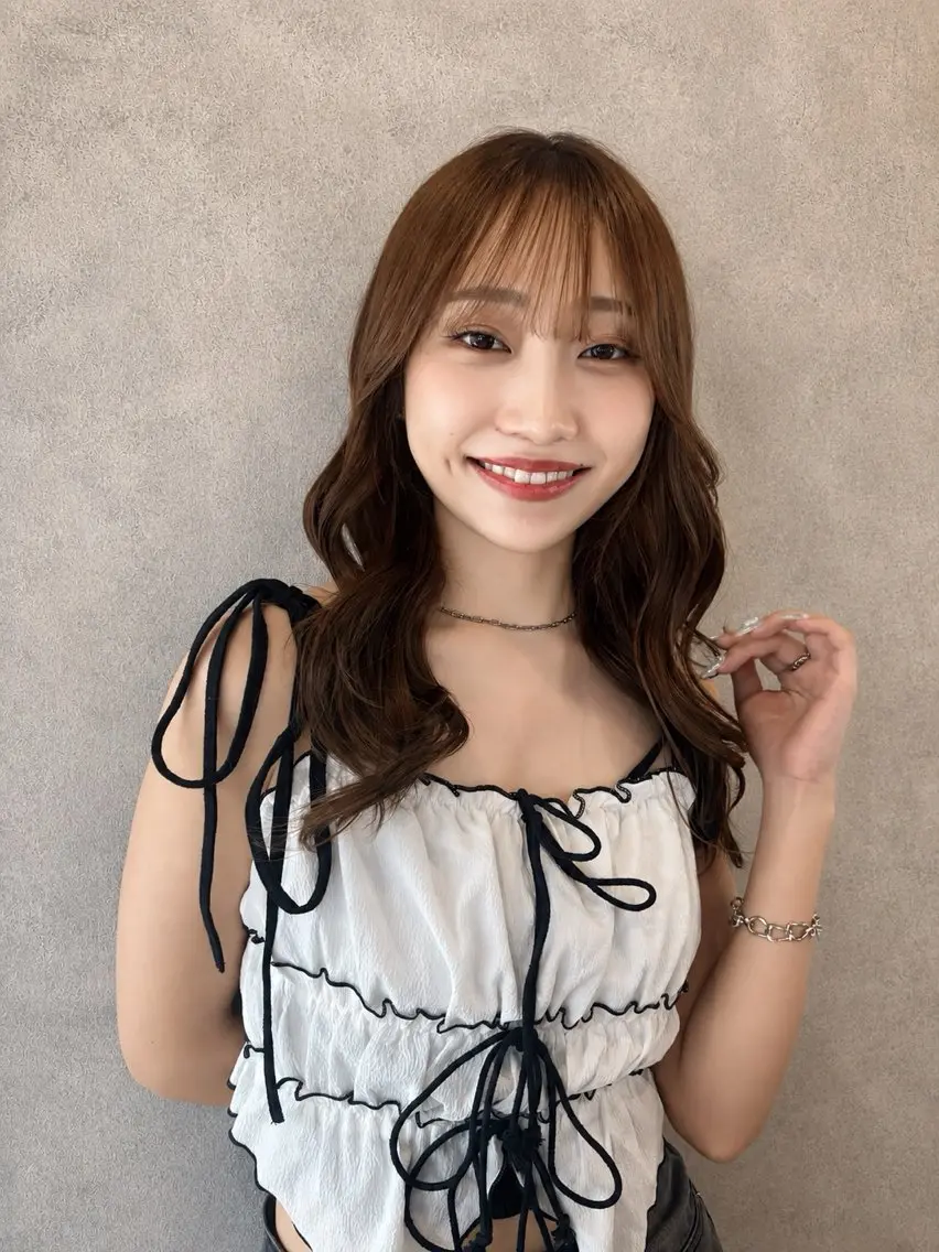 ロング ヘアアレンジ ヘアカラー 原嶋 美緒のヘアスタイル