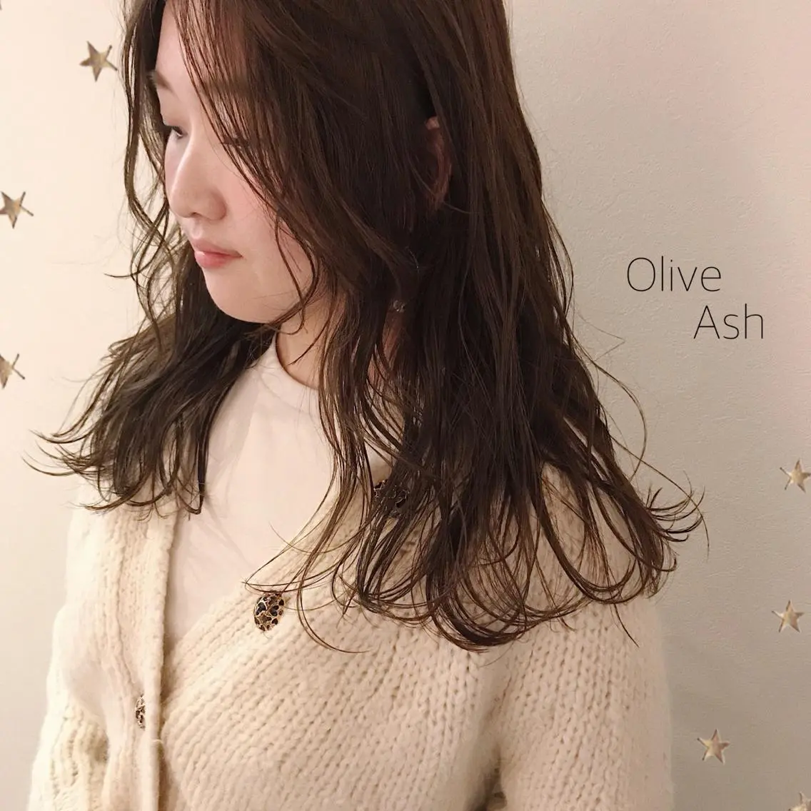 ロング カラー カット ヘアカラー 市川 千夏のヘアスタイル