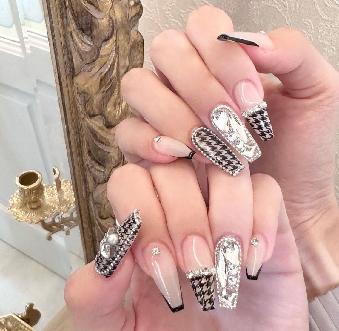 ネイル フットネイル フレンチネイル ジェルネイル 韓国ネイル マグネットネイル ハンドネイル ribbonnail salonのネイルデザイン