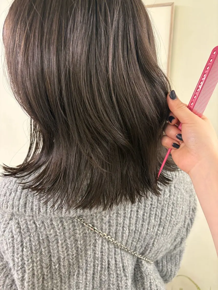 カラー ブラウンカラー 透明感カラー nappe🐏 栄／矢場町のヘアスタイル