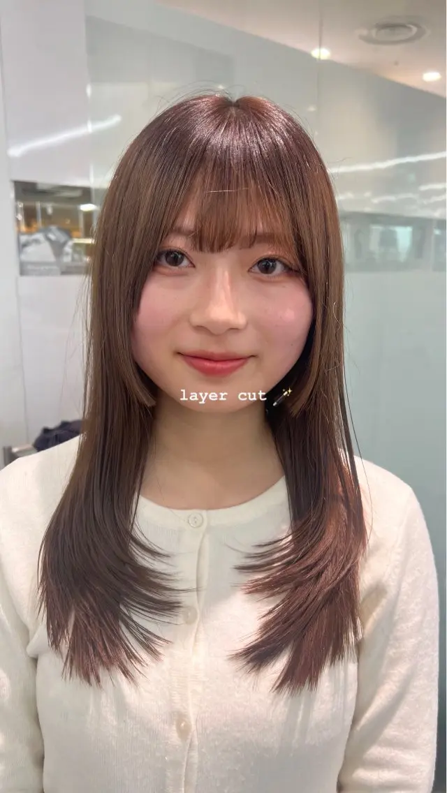 ロング レイヤーカット レイヤー特化/渋谷 rinのヘアスタイル
