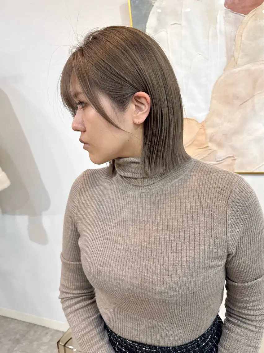 ショート カラー バレイヤージュ ブリーチ ケアブリーチ 透明感カラー ダブルカラー ヘアカラー lani ブリーチ /ダブルカラーのヘアスタイル