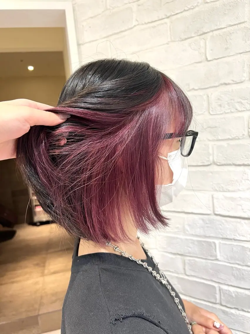 🎀ブリーチあり🎀インナーorイヤリングカラー+1stepトリートメントの写真