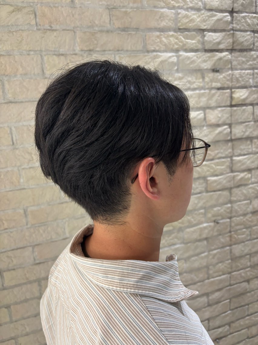 ミディアム メンズ カット 【メンズ特化】セン ターパート/保坂太一のヘアスタイル