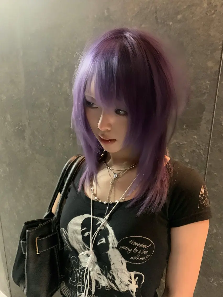 セミロング カラー ヘアカラー トリートメント y2k/レイヤー shunのヘアスタイル