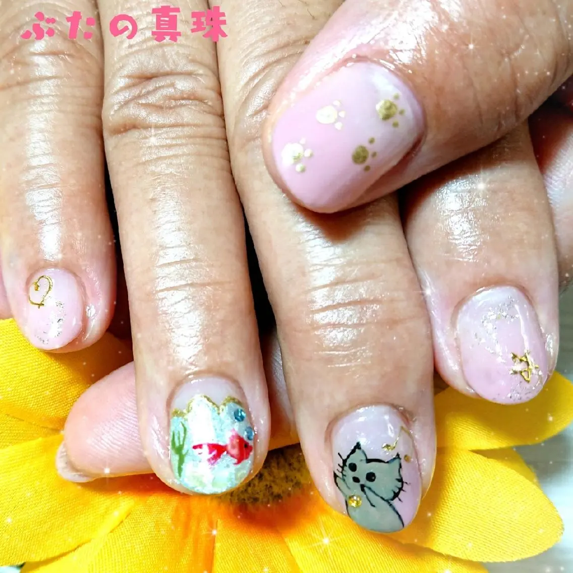 ネイル ハンドネイル 林 珠里のネイルデザイン