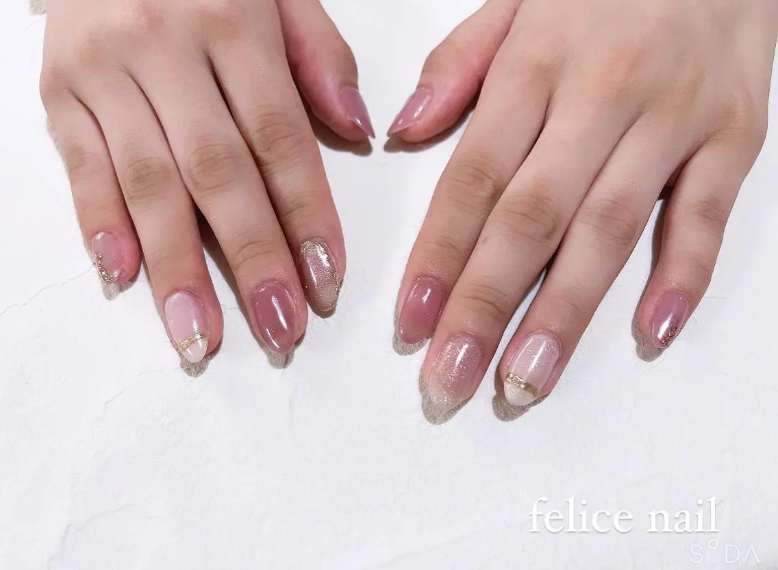 ネイル ニュアンスネイル felice nailのネイルデザイン