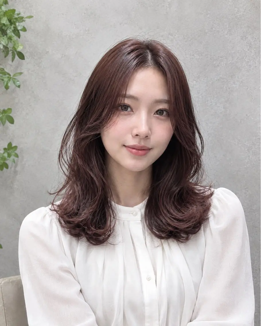 セミロング カラー ラベンダーカラー ラベンダーピンク ピンクカラー ヘアカラー トリートメント 【enil代表】 杉林和哉のヘアスタイル