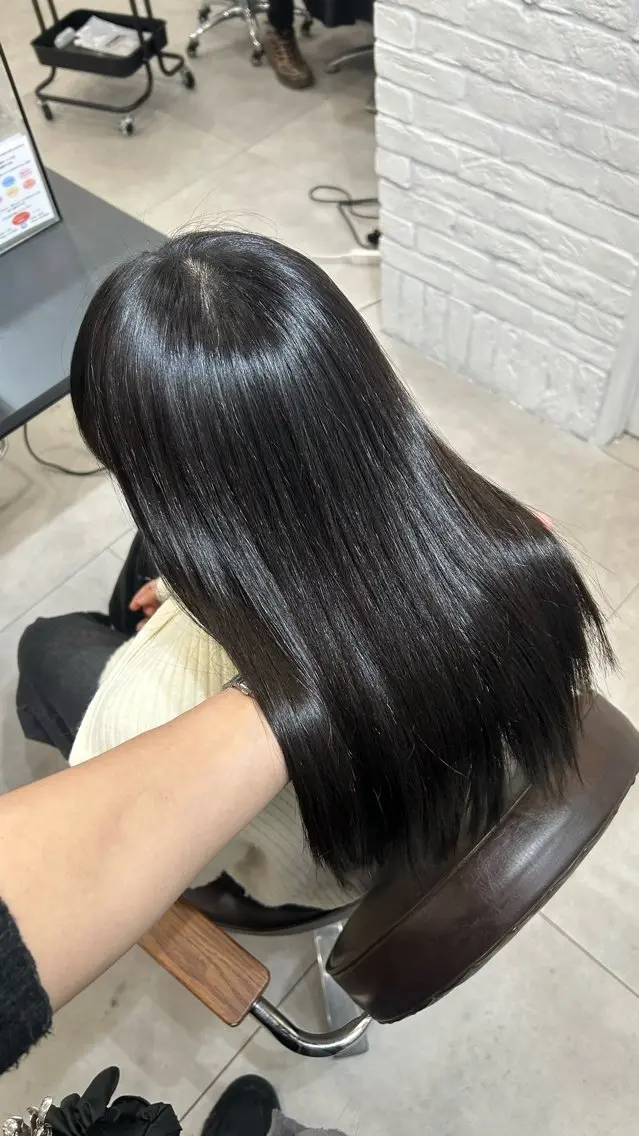 人気NO.1艶々美髪⭐️似合わせcut+酸性縮毛矯正🫧+集中トリートメント⭐️の写真