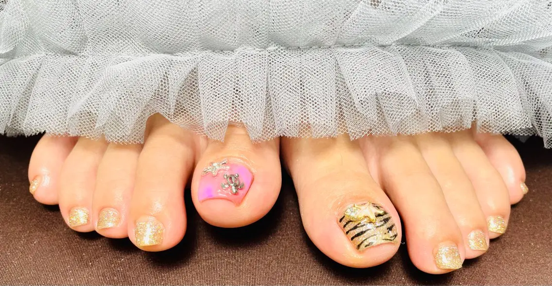 ネイル アートネイル フラッシュネイル フットネイル moon nailのネイルデザイン