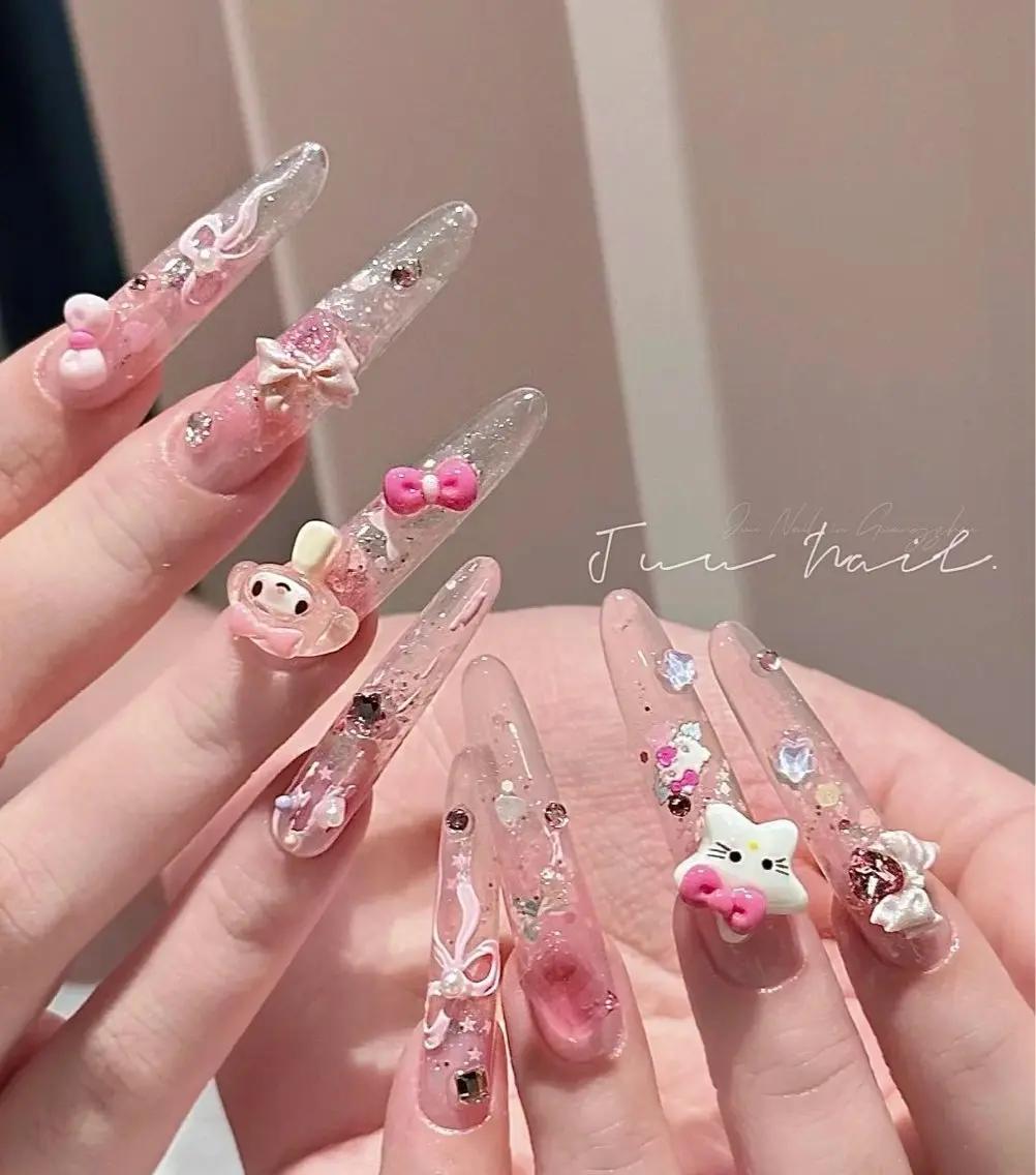 ネイル アートネイル ジェルネイル キラキラネイル 持ち込み ワンホンネイル Panda chan Novaのネイルデザイン