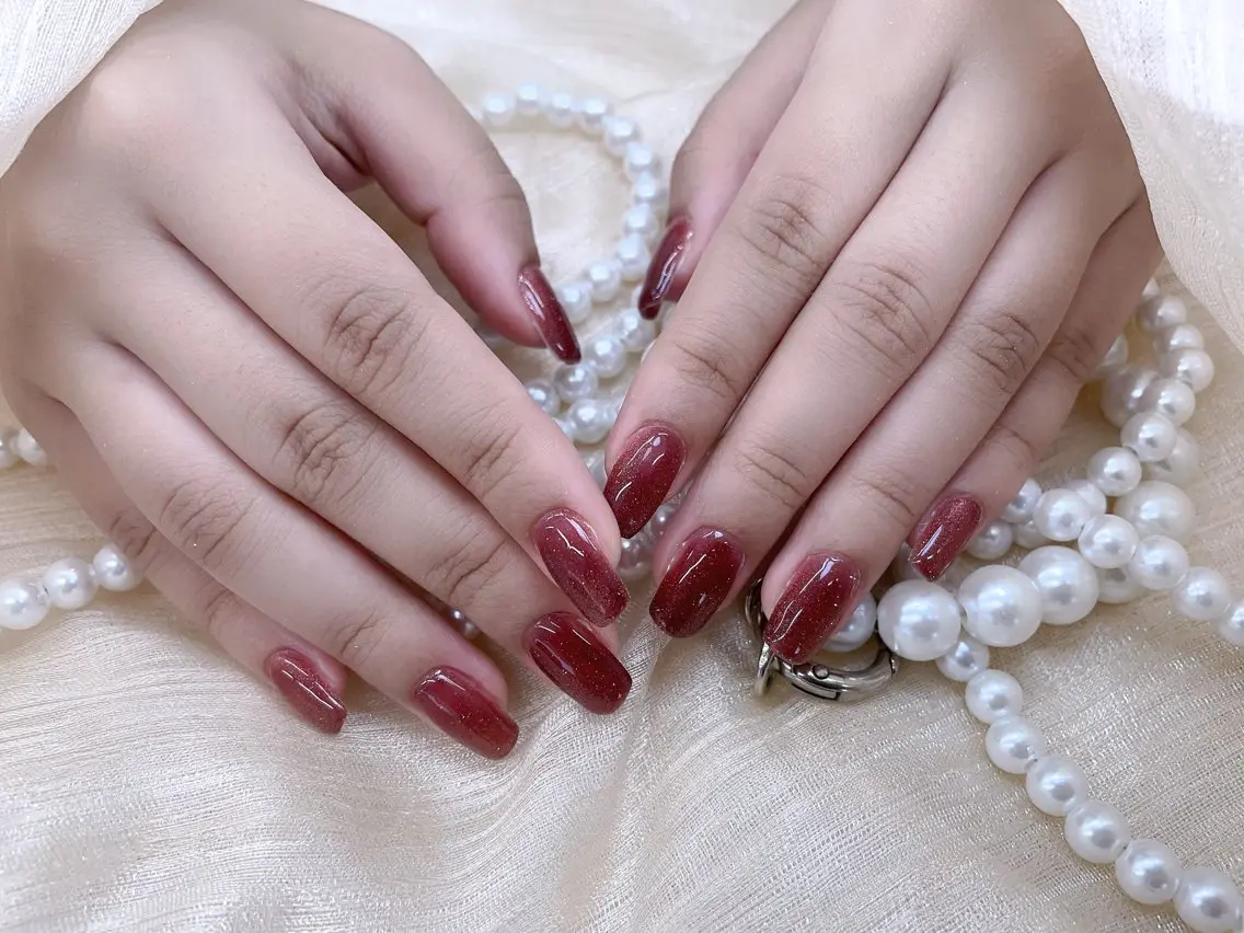 ネイル マグネットネイル 🩵Minmin nail salonのネイルデザイン