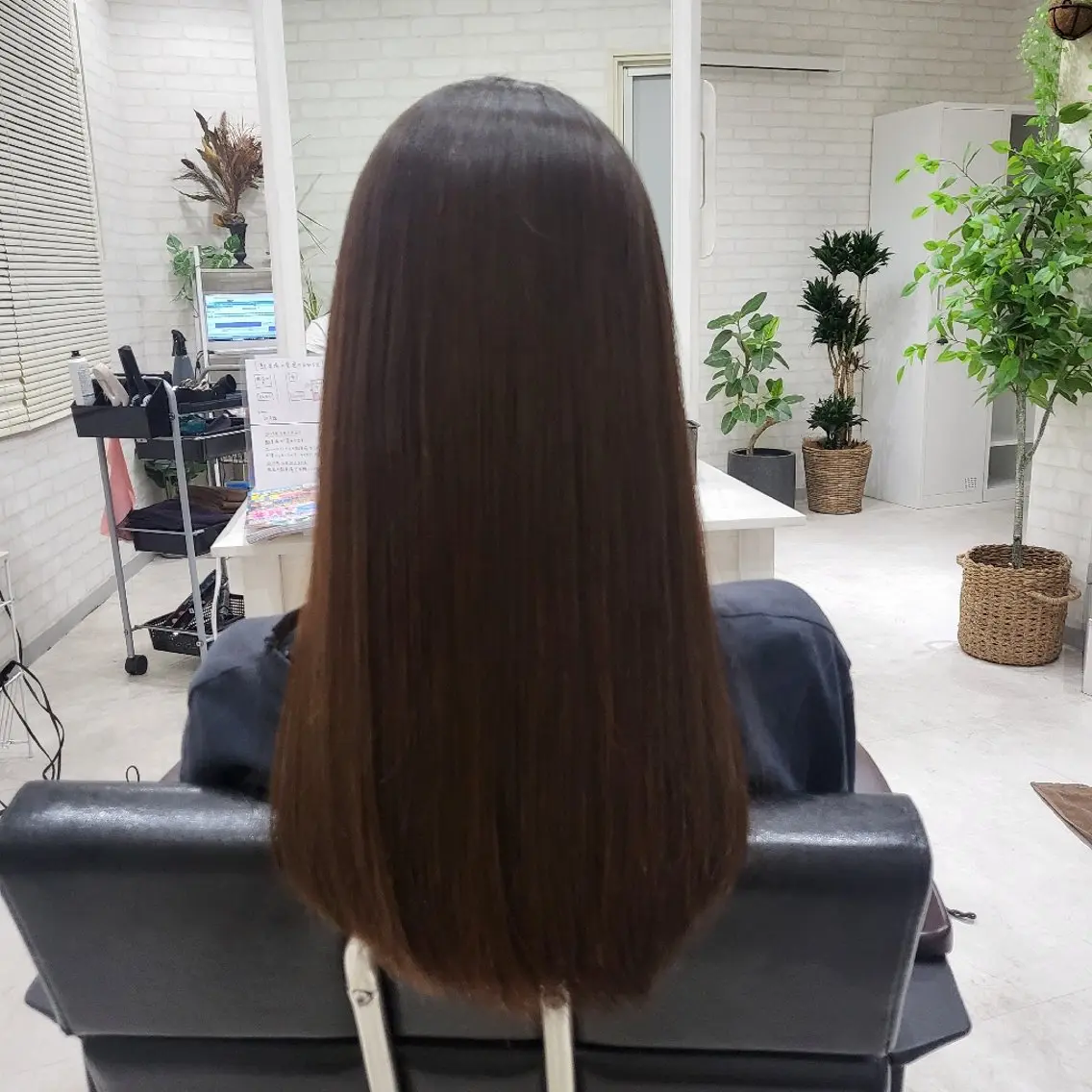ロング カット 縮毛矯正 トリートメント Sunny☀︎ A.FUJIMOTOのヘアスタイル