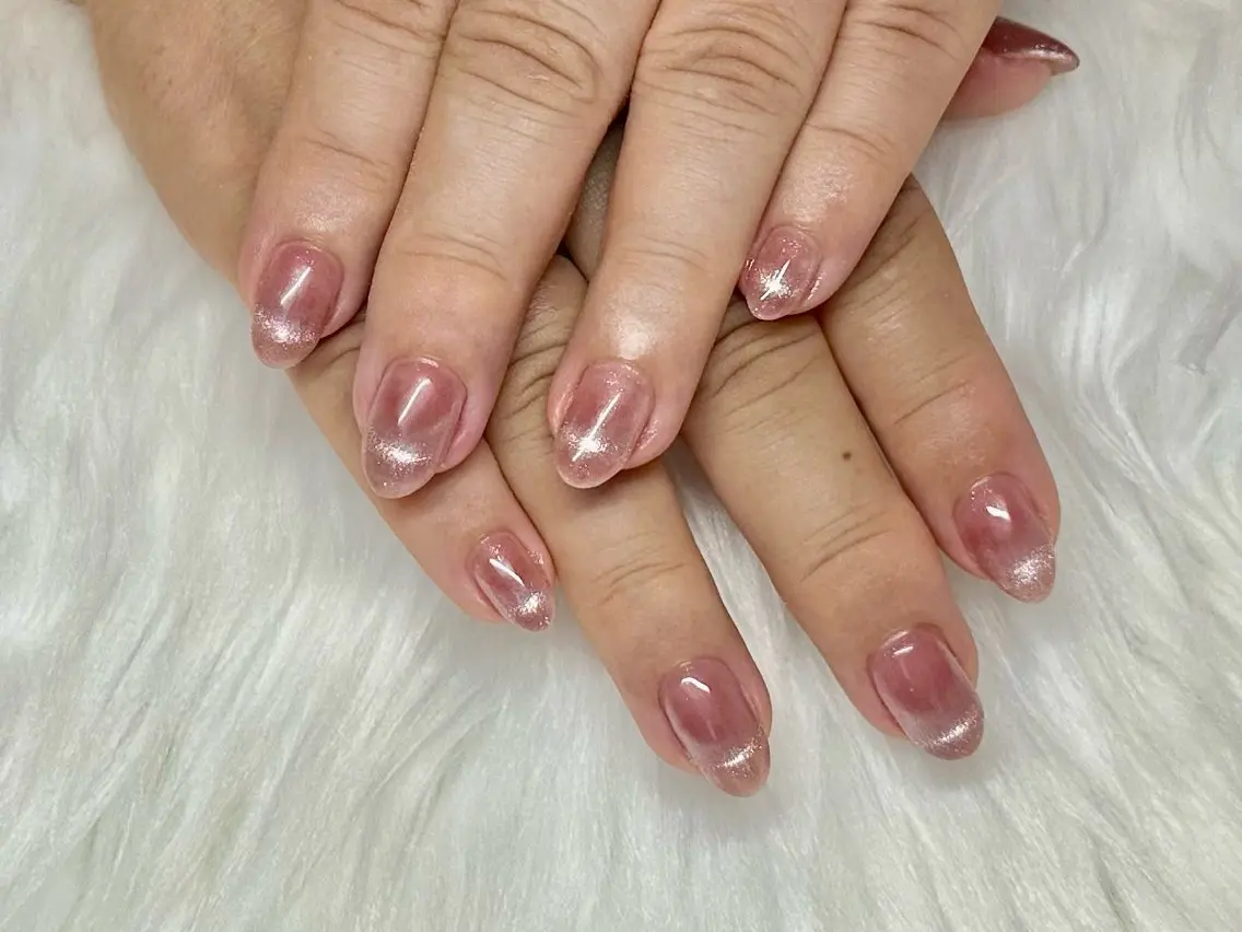 ネイル フレンチネイル マグネットネイル ハンドネイル Nailfy’s ナミ💓のネイルデザイン