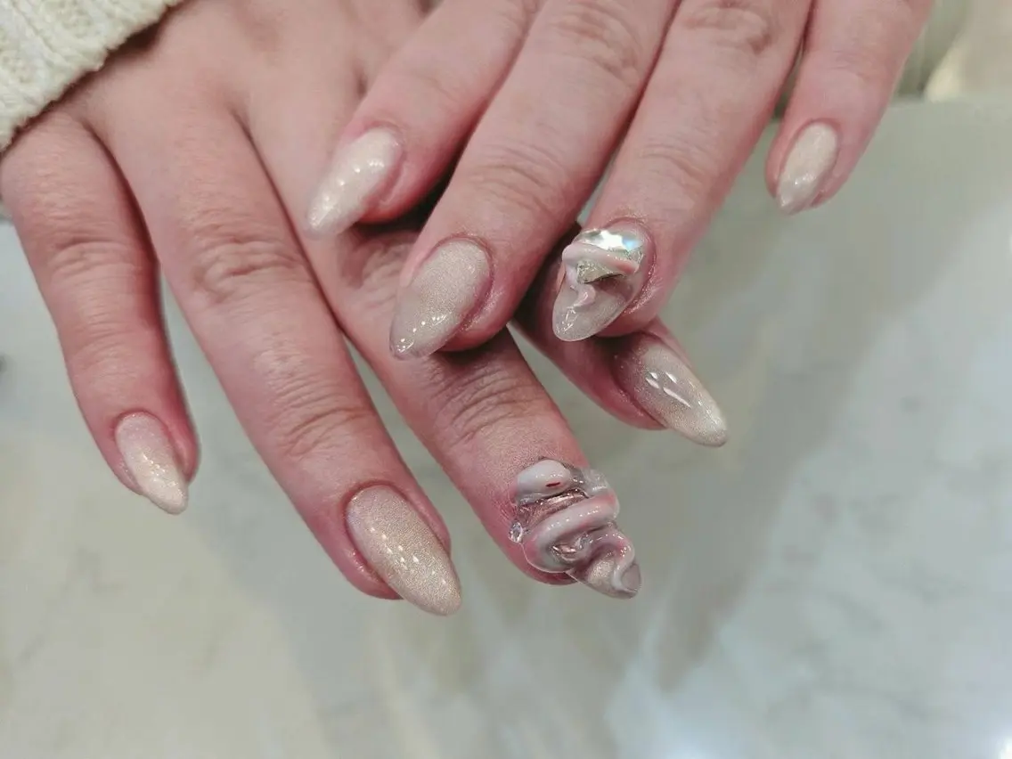 ネイル アートネイル フットネイル ジェルネイル マグネットネイル ミラーネイル Babarla nailのネイルデザイン