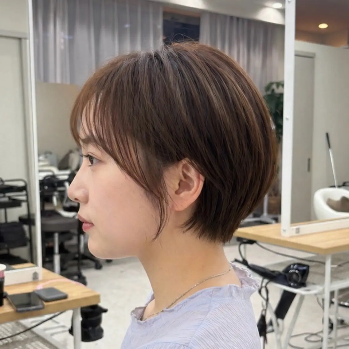 ショート 似合わせカット ショートヘア トリートメント manami/ ハッシュレイヤーのヘアスタイル