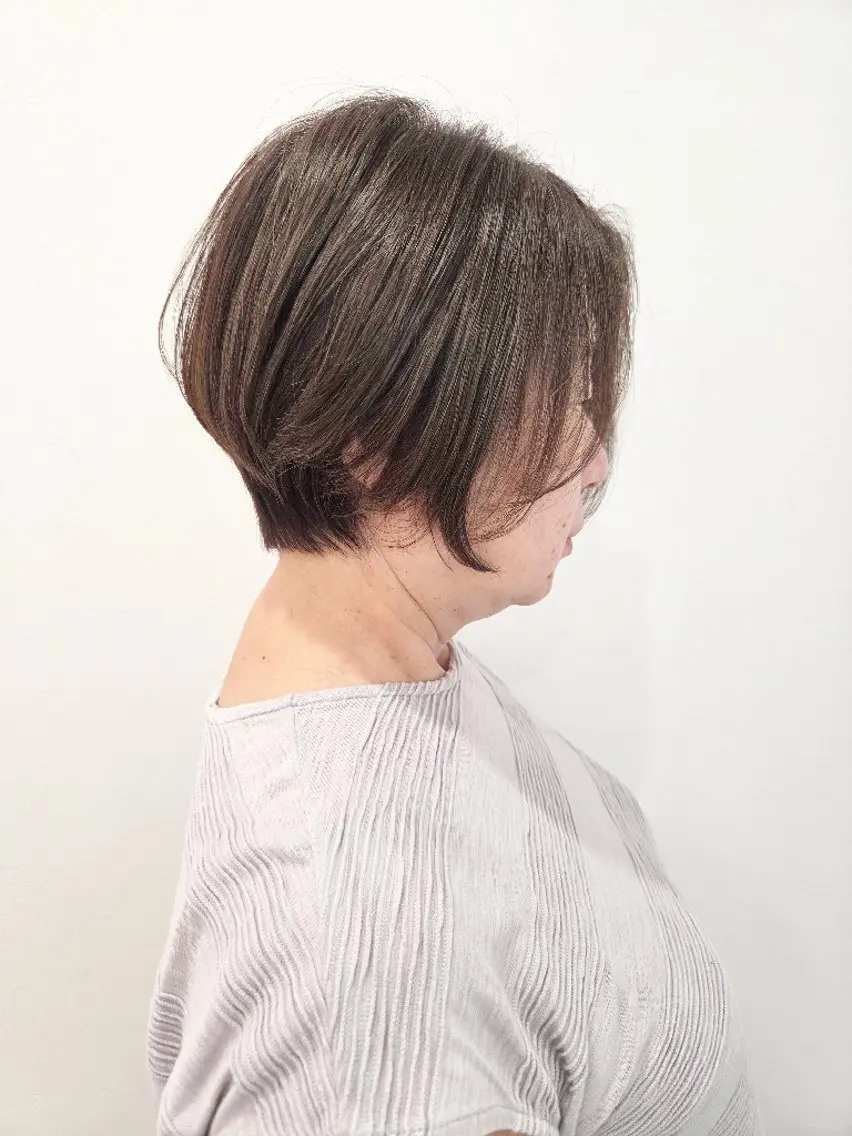 ショート カラー カット ヘアカラー トリートメント ヘッドスパ 齋藤 愛美のヘアスタイル