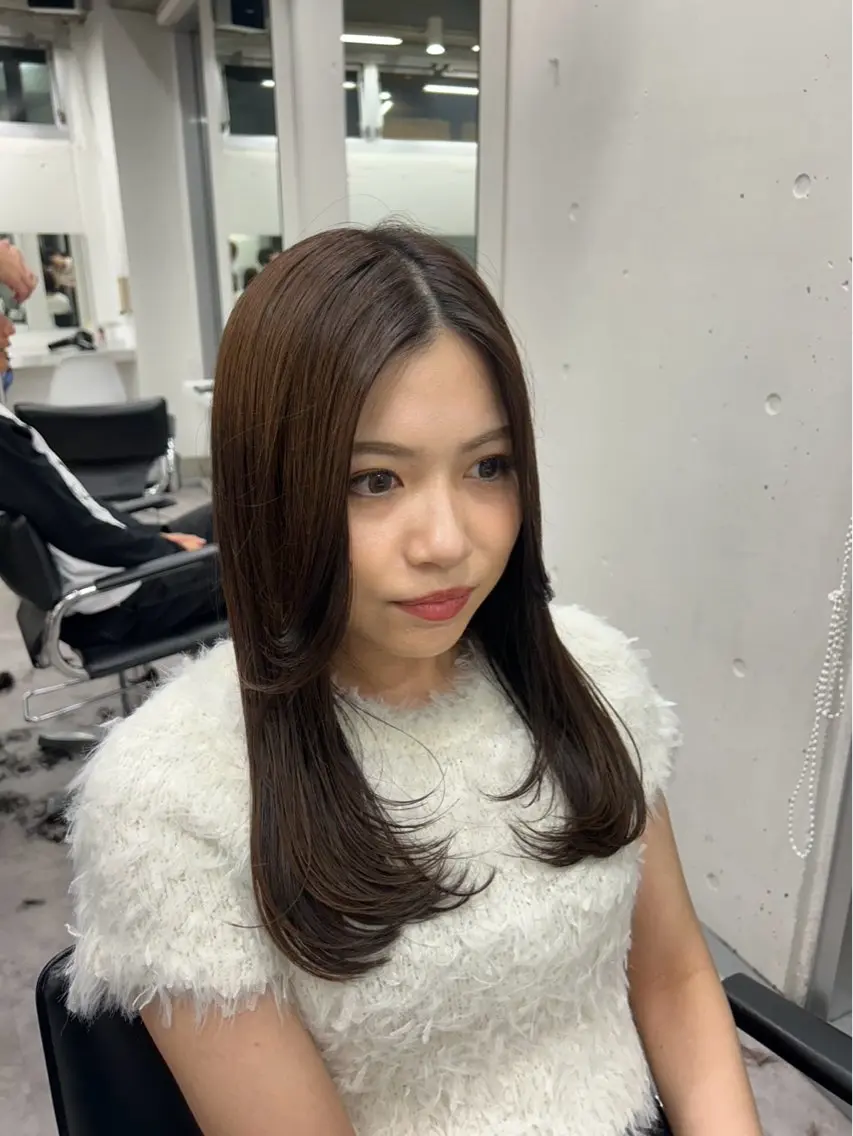 セミロング ボブ レイヤーカット 似合わせカット fifth 榎尾 大夢のヘアスタイル